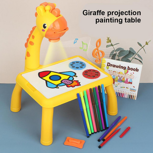 Kids Giraffe Projector Painting & Drawing Table For Kids